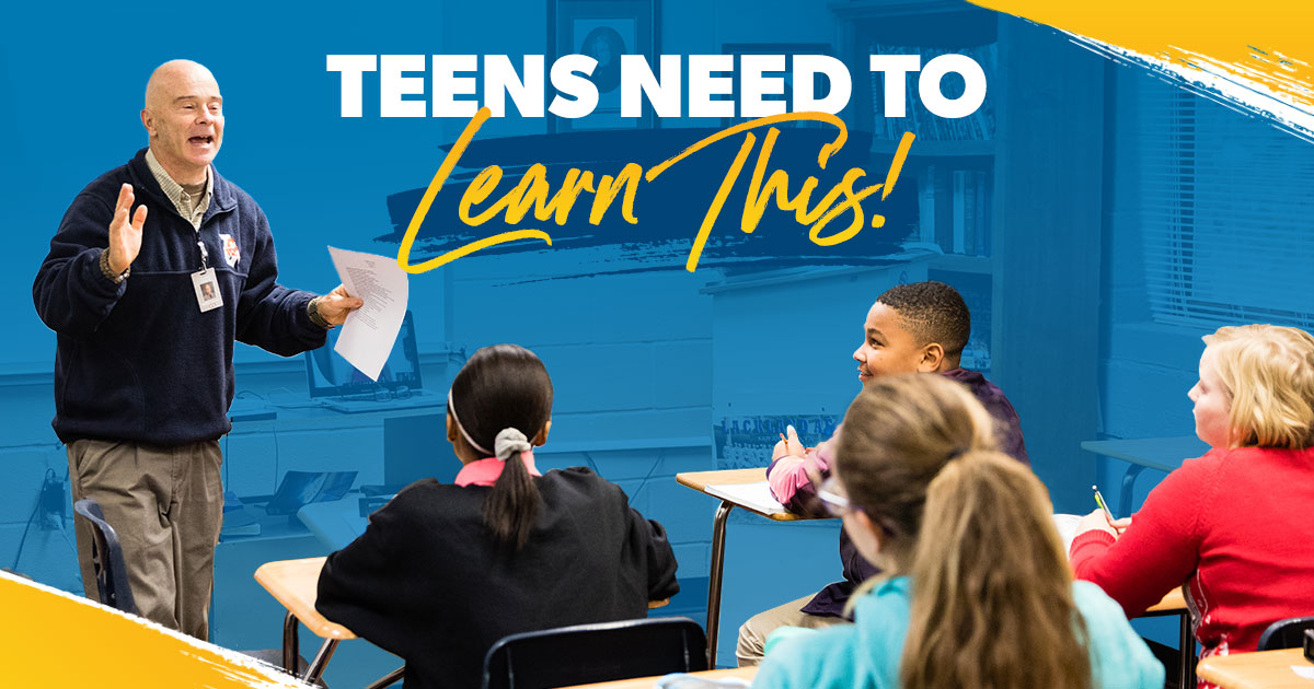 Teens needs to learn this!